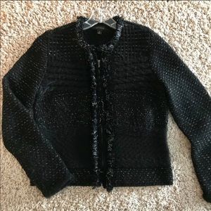 Ann Taylor Black Cardigan Blazer